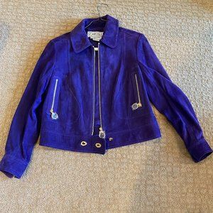 Purple suede Carlisle Jacket, Size 6